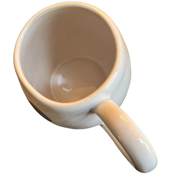 POTTERY BARN Stoneware Halloween Skeleton Mug Whimsical Folk Art Oversized 18 oz - Picture 7 of 10